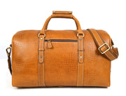 Full Grain Leather Weekender Bag – Sulfur Tan