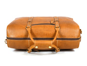 Full Grain Leather Weekender Bag – Sulfur Tan