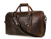 Taranto Leather Weekender Bag  - Cedar