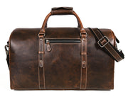 Taranto Leather Weekender Bag  - Cedar