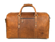 Full Grain Leather Weekender Bag – Tawny Brown