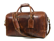 Full Grain Leather Weekender Bag – Penny Brown