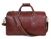 Full Grain Leather Weekender Combo – Pecan Brown
