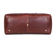 Full Grain Leather Weekender Combo – Pecan Brown