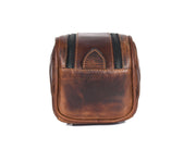 Quilted Leather Toiletry Bag – Brown