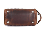 Quilted Leather Toiletry Bag – Brown