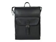 Men’s full grain leather travel backpack