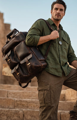 Darkwood Heritage Backpack – Multi-Pocket Travel & Laptop Backpack