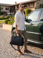 VAREN – Premium Leather Travel & Business Duffle Bag