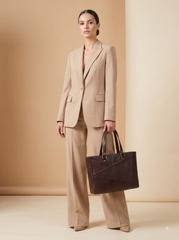 Premium Genuine Leather Women’s Tote Bag – Spacious Everyday Handbag