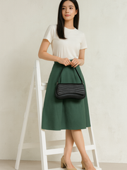 Black Quilted Shoulder Bag – Elegant Women’s Evening & Daily Carry Handbag