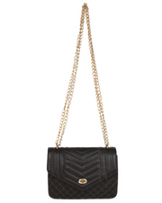 CABRINI Noir – Classic Black Quilted Shoulder Bag