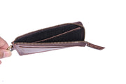 The Urban Edge Zippered Leather ID Card Holder