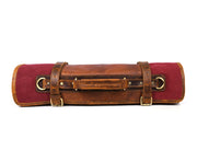 Marchena Canvas Knife Roll – Raspberry | Bold 8-Slot Wrap