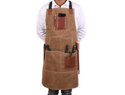 Turin Waxed Canvas Apron – Tawny Brown