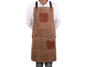 Turin Waxed Canvas Apron – Tawny Brown