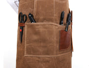 Turin Waxed Canvas Apron – Tawny Brown