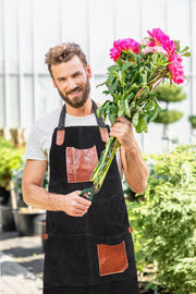 Serena Suede Apron – Raven Black