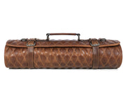 Arctic Blade Quilted Leather Knife Roll - Sienna - Cabrini - Elegance Perfected
