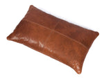 Arizona Leather Pillow Cover - Brown - Cabrini - Elegance Perfected