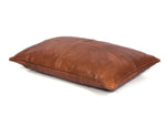 Arizona Leather Pillow Cover - Brown - Cabrini - Elegance Perfected