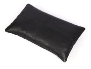 Arizona Leather Pillow Cover - Raven Black - Cabrini - Elegance Perfected