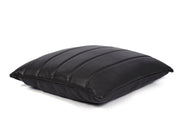 Baltimore Leather Pillow Cover Raven Black - Cabrini - Elegance Perfected