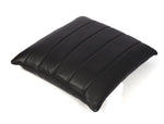 Baltimore Leather Pillow Cover Raven Black- Cabrini - Elegance Perfected