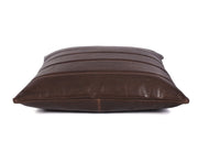 Baltimore Leather Pillow Cover - Walnut Brown - Cabrini - Elegance Perfected