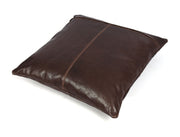 Baltimore Leather Pillow Cover - Walnut Brown - Cabrini - Elegance Perfected