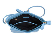 Blue Haze Handbag – Artisanal Top Grain Leather Elegance - Cabrini - Elegance Perfected