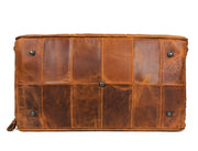 Brooks Upcycled Leather Duffle Bag – Caramel - Cabrini - Elegance Perfected