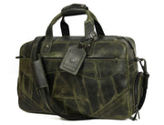 Brooks Upcycled Leather Duffle Bag – Seaweed - Cabrini - Elegance Perfected