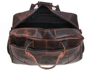 Brooks Upcycled Leather Duffle Bag – Walnut - Cabrini - Elegance Perfected