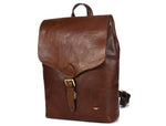 Cabrini Artisan Leather Backpack – Classic Brown Travel Companion - Cabrini - Elegance Perfected