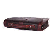 Cabrini Ember Leather Briefcase – Lockable & Padded for Laptops - Cabrini - Elegance Perfected