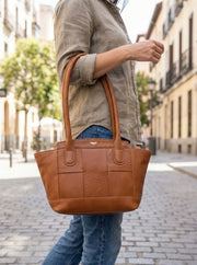 CABRINI Mademoiselle Tote – Classic Leather Elegance - Cabrini - Elegance Perfected