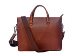 Cabrini Marlow Leather Tote Briefcase – Tan Laptop & Office Bag - Cabrini - Elegance Perfected