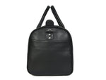 CABRINI Monaco Duffel – Black Travel Bag with Heritage Stripes - Cabrini - Elegance Perfected