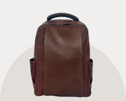 Cabrini Morano – Premium Full - Grain Brown Leather Laptop Backpack - Cabrini - Elegance Perfected