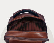 Cabrini Morano – Premium Full - Grain Brown Leather Laptop Backpack - Cabrini - Elegance Perfected