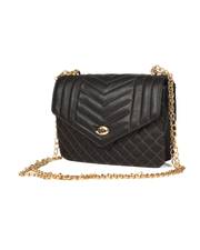 CABRINI Noir – Classic Black Quilted Shoulder Bag - Cabrini - Elegance Perfected