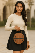 Cabrini Round Luxe Crossbody – Sculpted in Top Grain Leather - Cabrini - Elegance Perfected