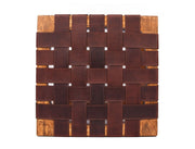 Carolina Teak Wood Stool - Walnut Brown - Cabrini - Elegance Perfected