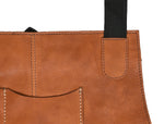 Chef & Artist Apron in Full Grain Leather – Tan Brown - Cabrini - Elegance Perfected