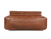 Chic Brown Leather Crossbody – Minimal & Versatile - Cabrini - Elegance Perfected