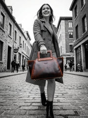 Chic Leather Crossbody Bag for Women - Cabrini - Elegance Perfected