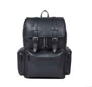 Classic Black Leather Backpack – Full Grain Edition - Cabrini - Elegance Perfected