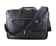 Classic Leather Briefcase – Top Grain Office Portfolio Bag - Cabrini - Elegance Perfected