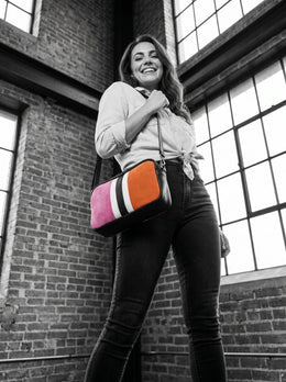 Classic Leather Crossbody Bag - Cabrini - Elegance Perfected